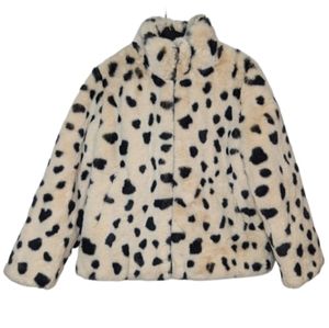 Donna Salyers Fabulous Furs Kid's Wild Cheetah Faux Fur Jacket Size Small